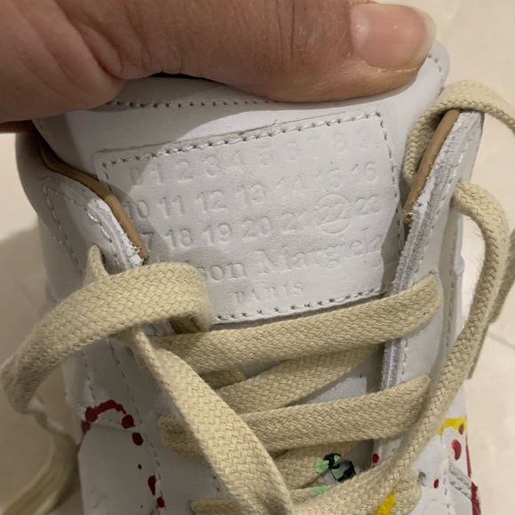 Maison Margiela paint splatter sneakers Size 39.5 - Picture 10 of 15